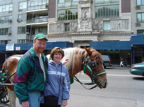 After the Hansom Cab ride - $85 lighter