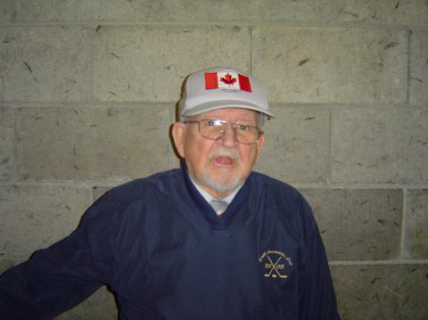 Horace Leclerc warming up for the anthems.