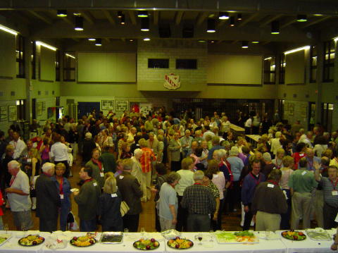 The auditorium was packed and HOT