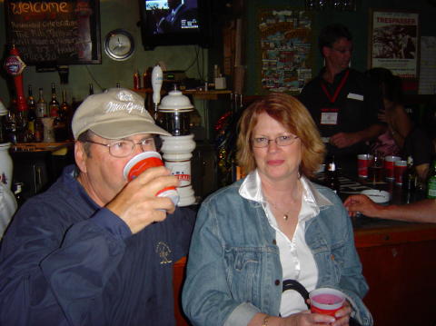 Bernie Goyetche in usual pose - Maureen Keery