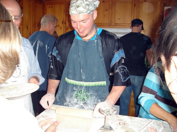 Master roller Steve. The fastest rolling pin in 2 mountains